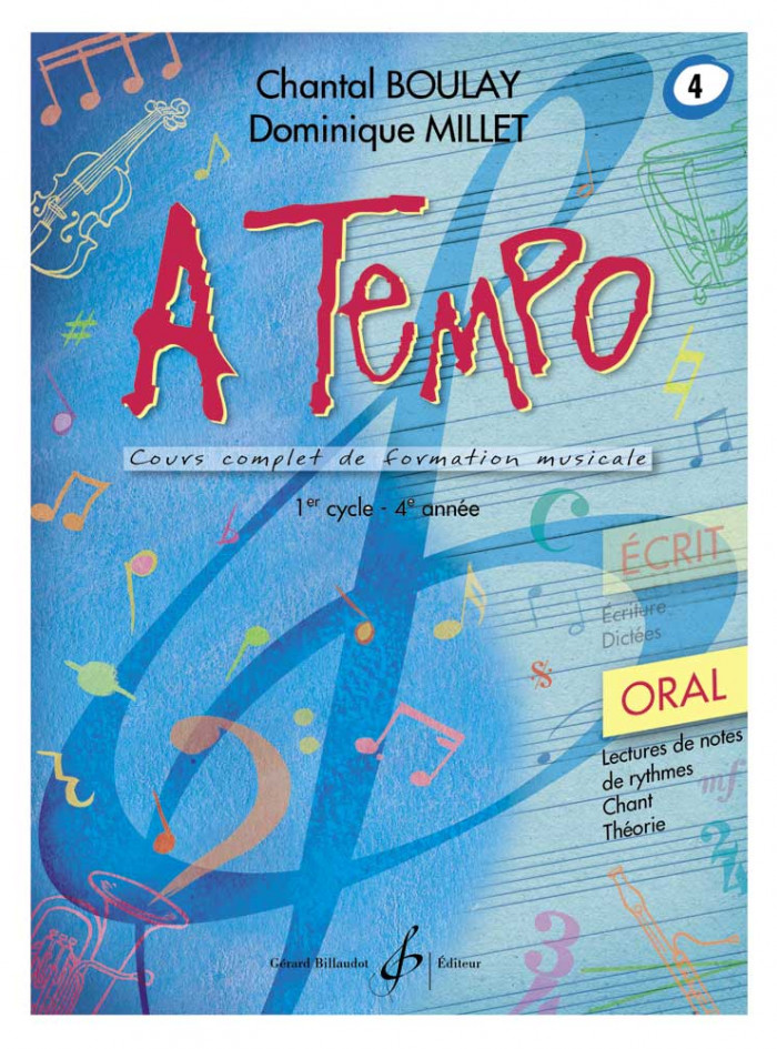 A Tempo volume 4 cours complet de formation musicale, partie orale