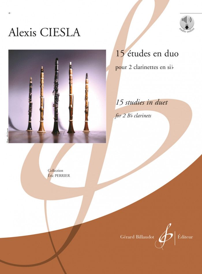 15 études en duo pour clarinette d'Alexis Ciesla