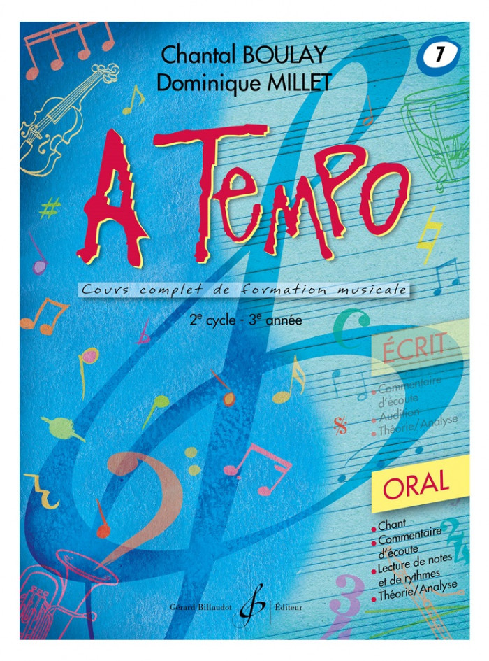 A Tempo volume 7 cours complet de formation musicale, partie orale