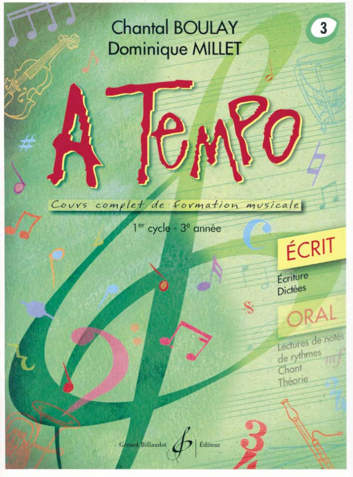 A Tempo cours complet de formation musical, écrit volume 3